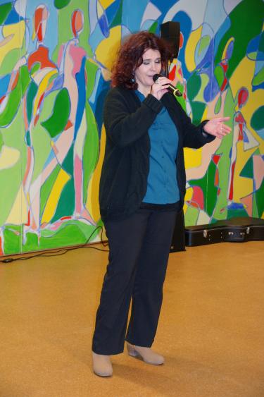Im ersten Workshop konnten sich die Finalisten auf den Showdown vom 23. April vorbereiten. Im Bild Jolanda Amsler aus Hornussen.(Foto: zVg)