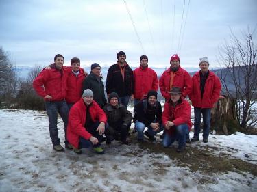 Dies Sissler Pontoniere beim Winterausmarsch. (Foto: zVg)