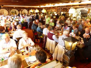 Die Senioren genossen das Mittagessen im Restaurant Bergsee. (Foto: zVg)