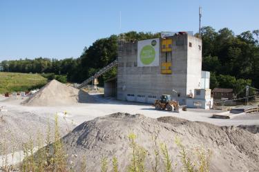 Das Kieswerk in Wallbach.