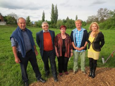 Das Team, welches das Projekt ermöglichte: Oskar Roduner und Martin Hohermuth vom Rotary Club Laufenburg Fricktal sowie Brigitta Stuker, Robert Haas und Renate Brunner von der HPS.