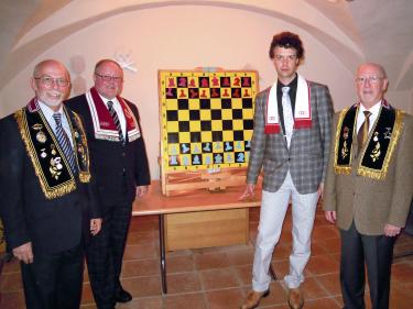 Peter Senn (von links), Roland Weiss, Referent Jean-Jacques Schmid und Hugo Kurz.