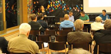 Verkehrsplanerin Denise Belloli informiert über Sinn und Zweck des KGV. Foto: Simone Rufli