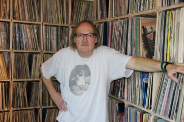 Bernhard Rotzinger mit seinen Platten