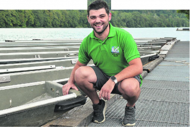 «Wichtig ist, dass unsere Mitglieder gerne ins Training kommen und sich freuen, gemeinsam Zeit zu verbringen», sagt Manuel Kälin (28). Seit 6. August ist er Präsident der Pontoniere Sisseln. Foto: Janine Tschopp