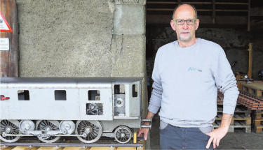 Pius Ackle, der Herr der Schienen. Foto: Matthias Reimann