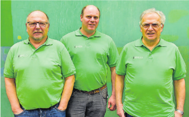 Die drei neuen Mitglieder (von links): Fritz Hodler, Fritz Plattner und Richard Suter. Foto: zVg