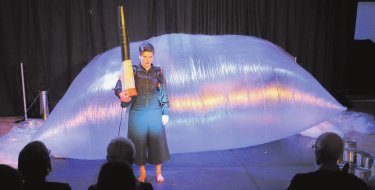 Kul’Tour-Anlass «Theater vor dem Mond» im Januar 2017 in der Tanzschule Eichenberger. Foto: zVg