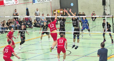 Laufenburg-Kaisten schlug sich äusserst gut gegen Meister und Cupsieger Amriswil. Foto: zVg
